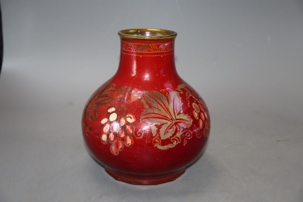 A Pilkingtons Royal Lancastrian lustre vase, by W.S. Mycock, height 17cm
